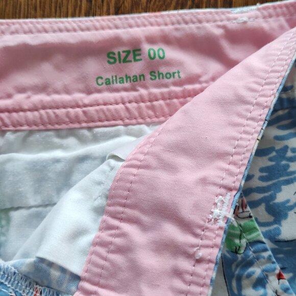 Lilly Pulitzer ~ Callahan Shorts ~ Get Nauti ~ Size 00 ~ Pre-Owned - Picture 9 of 12
